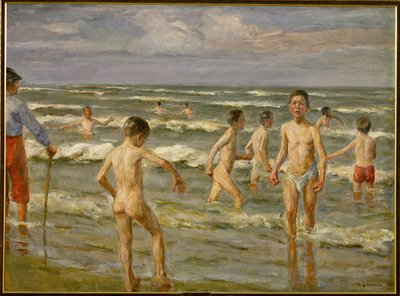 Badende drenge (maleri på lærred) af Max Liebermann