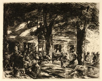 Ølhaven i Rosenheim af Max Liebermann