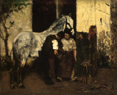Hos hovslageren af Max Liebermann