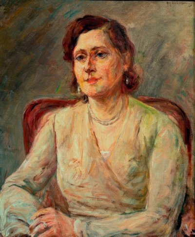 Portræt af Lydia Petrowa af Max Liebermann