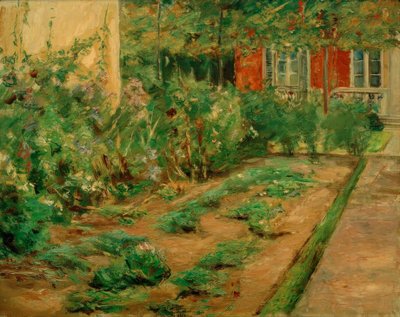 Buske af blomster ved haveskuret mod nordøst af Max Liebermann