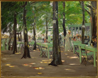 " De Oude Vinck", haverestaurant i udkanten af Leiden (maleri på lærred) af Max Liebermann
