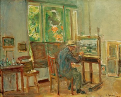 Kunstneren i sit atelier i Wannsee af Max Liebermann