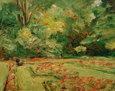 Blomsterterrassen i Wannsee-haven mod nord af Max Liebermann