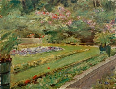 Blomsterterrassen i Wannsee-haven mod nordvest af Max Liebermann