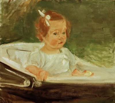 Barnebarnet i barnevognen til højre af Max Liebermann