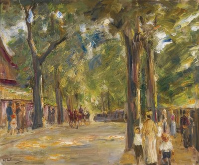 Den store Seestrasse i Wannsee med vandrere af Max Liebermann