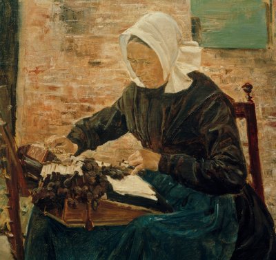 En hollandsk blondemager af Max Liebermann
