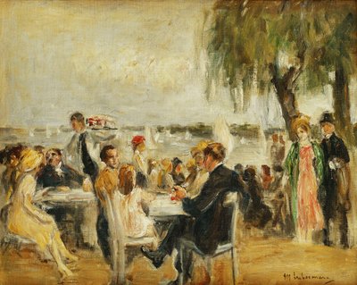 Havecafé ved Elben, 1902 af Max Liebermann