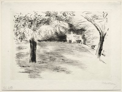 Have i Wannsee, Tyskland. af Max Liebermann