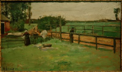 Husmandssted på Dorfstrasse - Den blege af Max Liebermann