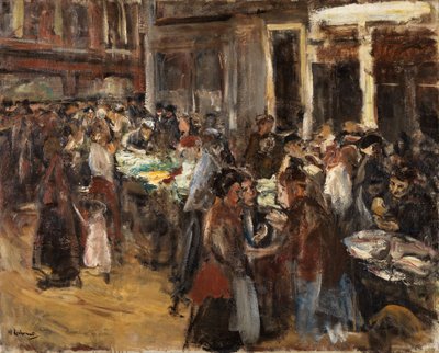 Grøntsagsmarked i Amsterdam af Max Liebermann