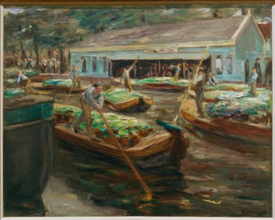 Grøntsagsmarked i Delft af Max Liebermann