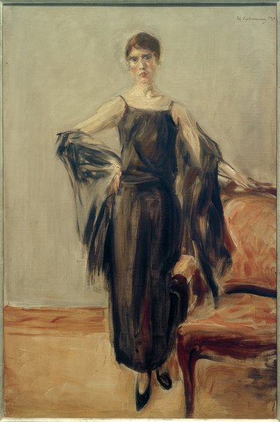 Genia Levine, stående af Max Liebermann