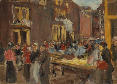 det jødiske kvarter i Amsterdam; Judengasse i Amsterdam, Ecke Jodenbreestraat, 1905 af Max Liebermann