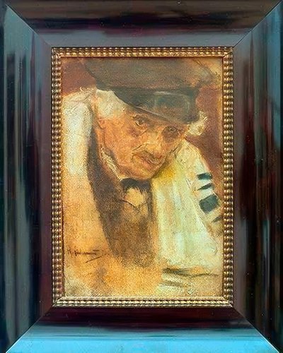 Jøde i bønnekåbe af Max Liebermann