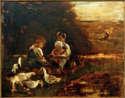 Små gåsehyrder af Max Liebermann