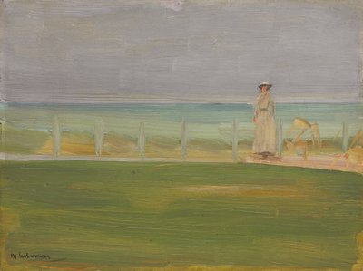 Lady at the Beach, 1901 af Max Liebermann