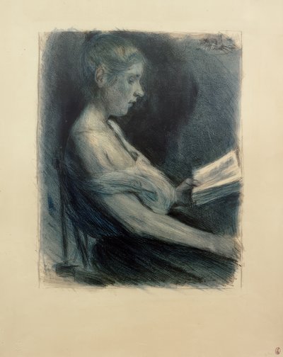 M.Liebermann, pige læser af Max Liebermann