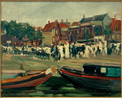 M.Liebermann, Rindermarkt i Leyden af Max Liebermann
