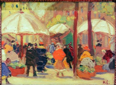 Markedspladsen i München af Max Liebermann