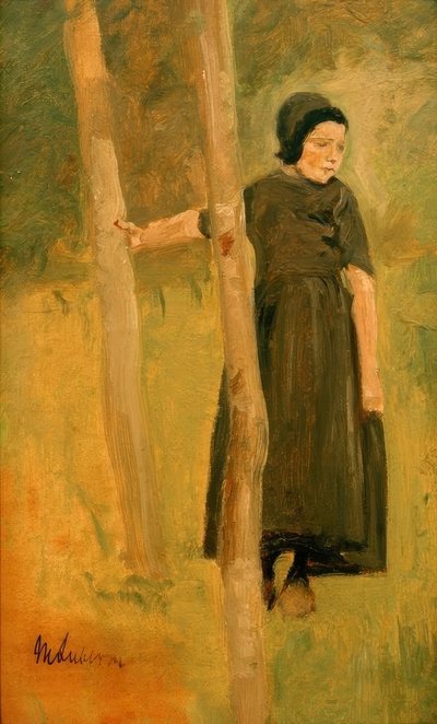 Max Liebermann, barn under træer af Max Liebermann