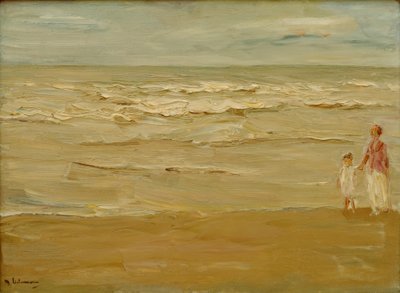 Seascape - strand og sø af Max Liebermann