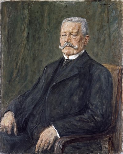 Portræt af Paul von Hindenburg af Max Liebermann