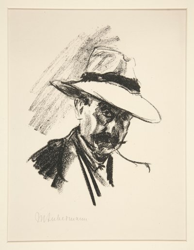 Portræt af Walter Hasenelever af Max Liebermann