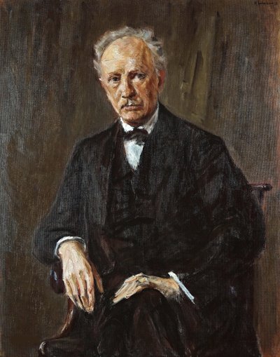 Portræt af komponisten Richard Georg Strauss 1864-1949, 1918. af Max Liebermann