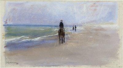 Rytter på stranden af Max Liebermann