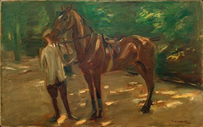 Brudgom med hest af Max Liebermann
