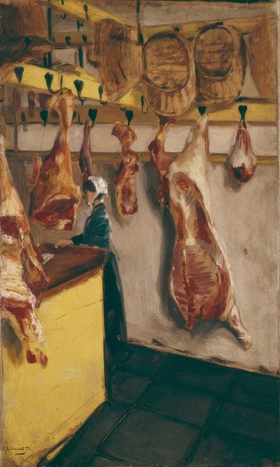 Schlächterladen i Dordrecht af Max Liebermann