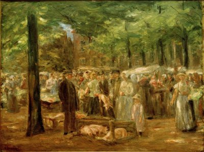 Grisemarked i Haarlem af Max Liebermann