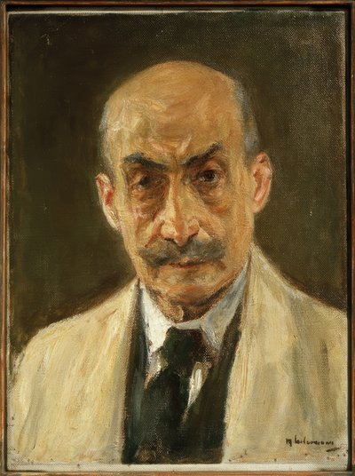 Selvportræt (buste i malerens smock) af Max Liebermann