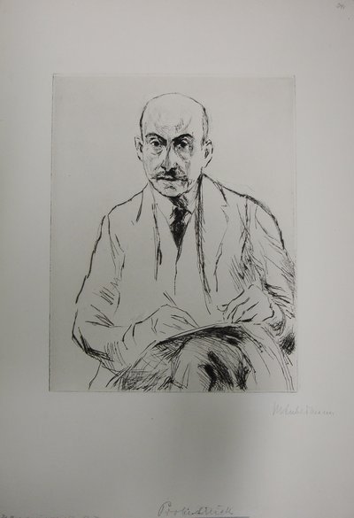 Selvportræt i en alder af 70 af Max Liebermann