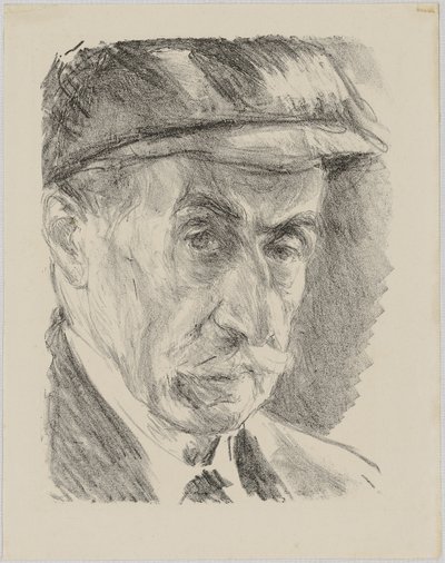 Selvportræt med hue af Max Liebermann