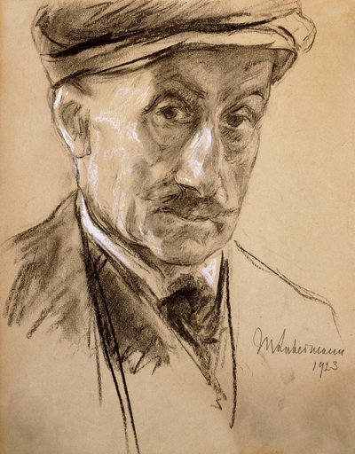 Selvportræt, 1923 af Max Liebermann