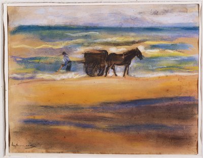Skalsøgende på stranden af Max Liebermann