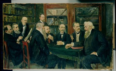 Hamburg-konventet af professorer, 1906 (se også 144760) af Max Liebermann