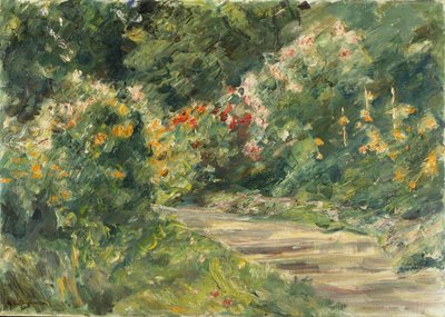 Wannsee Garden, ca. 1920-29 (olie på lærred) af Max Liebermann