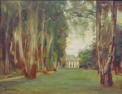 Wannsee -have med villa / Birketraven i Wannsee -haven af Max Liebermann