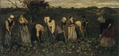 Arbejdere på roemarken af Max Liebermann