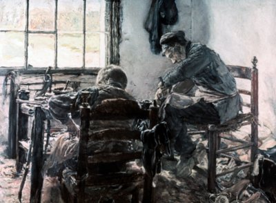 Skomagerens værksted, 1881 af Max Liebermann