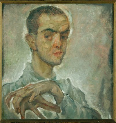 Maleren Egon Schiele (maleri på lærred) af Max Oppenheimer