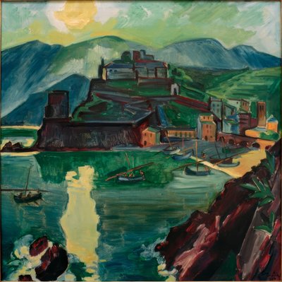 Aften i Monterosso af Max Pechstein