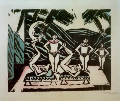 akrobater af Max Pechstein