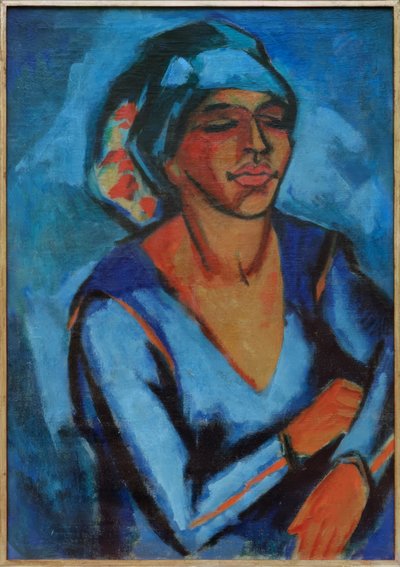 Portræt af Lotte Pechstein af Max Pechstein