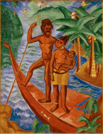Ægtepar på Palau af Max Pechstein