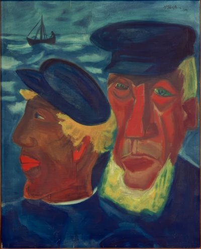 Fiskerhoveder af Max Pechstein